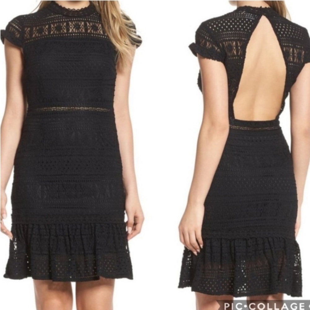 Foxiedox Black Lace Ellie Fit & Flare Dress